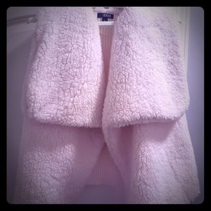 Womens Cream Teddy Vest - New